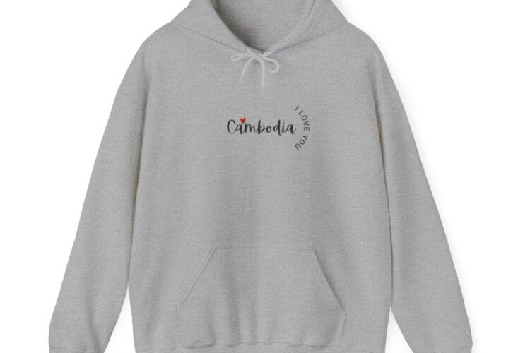 Unisex Heavy Blend™ Hooded Sweatshirt: Cambodia I love you